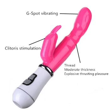 12 Hastighed Stærk Kaniner Dildo Vibrator Klitoris Stimulator Dobbelt G-Spot Massager Sex Legetøj Til Kvinder, Kvindelige Masturbator Sex Shop