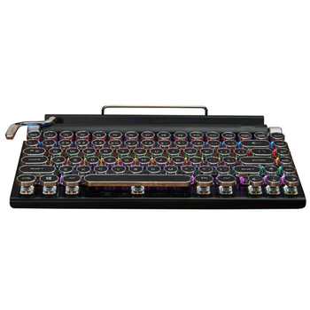 Y5JF Wireless Gaming Tastatur med Farve Lys, Vandtæt Punk Tastatur, der er Egnet til Spil og Arbejde 83 Nøgler
