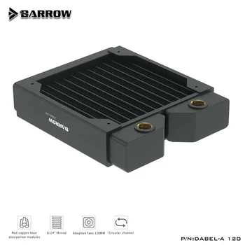 Barrow vandkøler PC dabel-En 120mm radiator 34mm thicknes kobber enkelt bølge vand køling egnet til 120mm fans til RGB PC