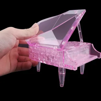 3D Crystal Klaver byggeklodser, Puslespil Børn DIY Puslespil Kreative Kniv Kids Funny Pædagogisk Legetøj Игрушка-головоломка
