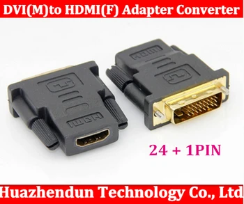 Helt Nye 200pcs/masse DVI(M) til HDMI(F) adapter gratis fragt -- DVI-D2HDMI adapter 24 + 1PIN til video brug af kort