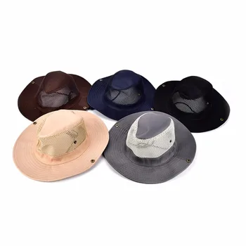 1STK Sport Vandring Wide Brim Bucket Hat Camping Solcreme, Hat Cool Sun Hat Udendørs Værktøjer 5 Farver
