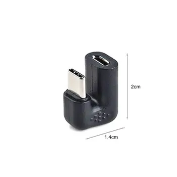 U-formet Vinklet USB 3.1 Type C han til Micro 5P Kvindelige USB-C Converter Adapter til din Android-Telefon