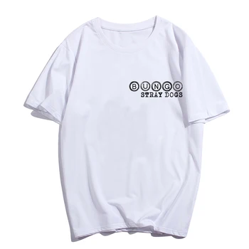 Bungou Herreløse Hunde T-shirt Dazai Chuya Korte Ærmer Kvinder Mænd Sommeren Casual Streetwear Tee Toppe Harajuku Camisetas