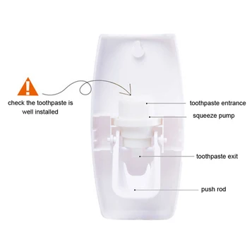 Automatisk Tandbørsteholder Auto Tandpasta Dispenser Sæt Vægbeslag Vin Holder Vægmontering Badeværelse Storage Rack Forsyninger Værktøjer