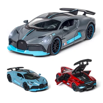 1:32 Trykstøbt Bil Model Bugatti DIVO Metal Toy Hjul Sport Trække sig Tilbage Car Lyd, Lys, Indsamling Børn Gaver Pædagogisk Legetøj