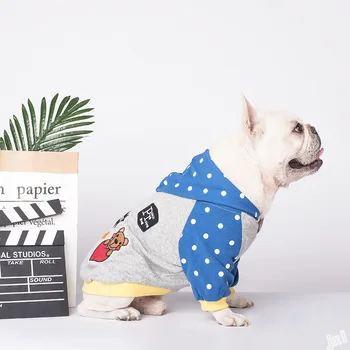 Forår, Sommer Mode Dog Hættetrøjer Hvalp fransk Bulldog To-benede Tøj, Hunde Tøj til Små Hunde
