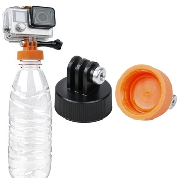 Indehaveren Værktøjer Vedhæftet fil Cap Fleksible Flaske Mount Adapter, Dykning, Surfing Stik Stativ Praktiske DIY Kamera Monopod Til GoPro