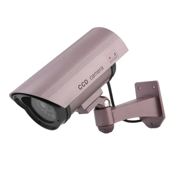 Dummy Kamera Vandtæt Home Security CCTV overvågningskamera LED Flash Light Falske Kamera-Udendørs