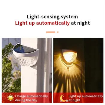 Sommeren LED Solar Light Udendørs væglamper Energi Have Lamper Vandtæt Sol Lampe indre Gårdhave Dekoration Lys