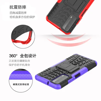 Blænde Mønster Sag For Huawei S Smart(2021) Sagen For Huawei Y7A Sammenklappelig Beslag bagcoveret Rustning Stil Beskyttelse Shell fundas
