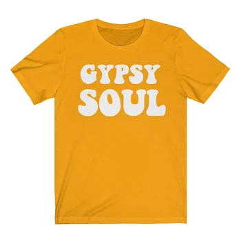 Gypsy Sjæl Shirts Kvinder Streetwear Hipster Inspirere T-Shirt Sommer Mode kortærmet Tshirt Bomuld 90'er Grunge Tshirt Drop Skib
