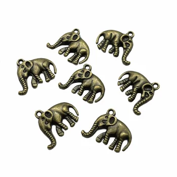 10stk Charme Dyr, Elefant Vedhæng til Smykker at Gøre DIY Håndlavet Armbånd Halskæde Tilbehør, Materiale, Engros