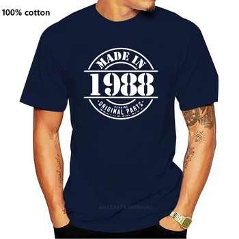Lavet i 1988 Herre Sjove T-Shirt, Gave til Ham, Far, Bedstefar Fødselsdag