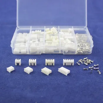 40 sæt Kit i boksen 2p 3p 4p 5 pin 2,54 mm Pitch Terminal / Boliger / Pin Header-Stik, Ledning, Stik Adapter XH Kits