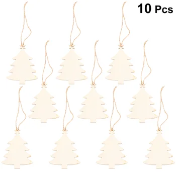 10stk Jul Træ-Hængende Plak juletræ Hænger Tegn Bøjle Dekoration