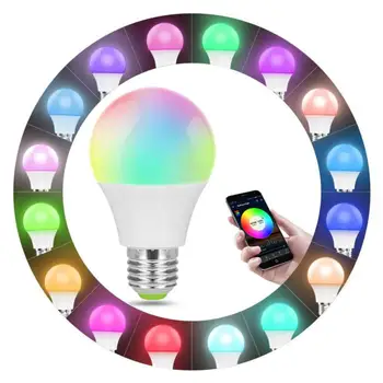 1 stk E27 WiFi Smart Pære LED RGB Lampe Arbejde Med Alexa/Google Startside RGB - +Hvid, Dæmpbar Timer-Funktionen Magic Pære Indretning Hjem