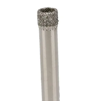 10stk 6mm Diamant Belagt Boret Fliser Keramiske Glas Hul Save Silver På Lager