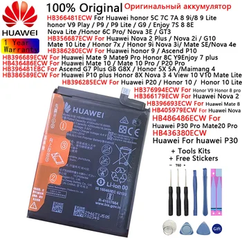 Huawei Originale Batteri Til Huawei honor 7C 7A 8 9 9 lite/10 9i V9 Spille P9 GT3 Nova 2 3 4 2i Ascend P10-P20 Mate 8 9 10 /10 Pro