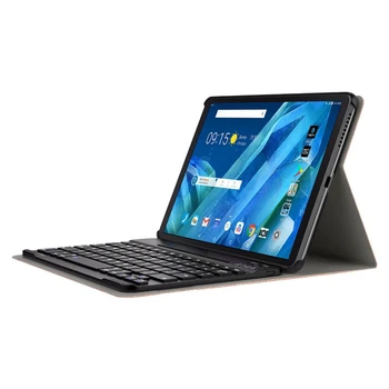 Bluetooth Læder Tastatur Sag Foran aflastningsbøjle Beskyttende Shell er Egnet til Lenovo Fanen M10 Plus