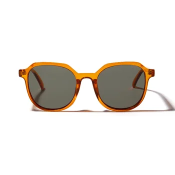 OLOEY Retro Gennemsigtig orange Solbriller Kvinder store firkantede briller Kvindelige Brand Designer Populære Gade Shooting UV400 Oculos