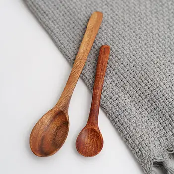 60%HOTSpoons Nonstick Plet-gratis Træ-Praktiske Spatel Ske til Køkken