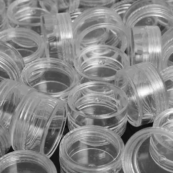 Kosmetiske Sifter Krukker Pot Max Nail Art Perle Opbevaring Af Makeup, Creme Plast Beholder Runde Genpåfyldelige Flasker