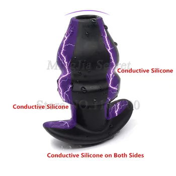 Seneste Elektro-Chok Hule Butt Plug Enemator Vibrator Anal Dilator Body Massage Pad Orgasme Kit sexlegetøj for Par
