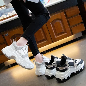 2021 Kvinder er Chunky Sneakers Platform Vulcanize Sko Mode, Komfortable, Åndbar Casual Kører Sko til Kvinde Kvinde