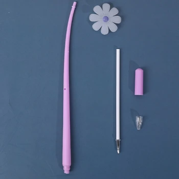 4stk Farve Skiftende Blomst Penne 0.38 mm Kreative Gel Blæk Pen Stationery Office skoleartikler Studerende Julegave