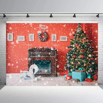 BEIPOTO Snowflak juletræ Baggrunde, Fotografering, Familie, Ferie baby billede Xmas Santa foto baggrund stand rekvisitter B-293