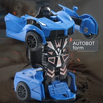 Transformation Mini 2 I 1 Bil, Robot Legetøj Anime Handling Kollision Omdanne Model Deformation Køretøjer Toy Gave til Børn