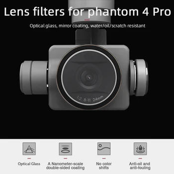 Sæt af 4 Objektiv Filter Gradient Filter, ND-PL 4 8 16 32 Filter til Phantom 4 PRO Drone Kamera Linse Dele
