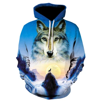 Stjerne Ulven personlighed hoodie, 3D sport mænds tøj mærke hoodie dyr afslappet sportstøj DropShip