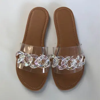 Sandaler Kvinder er Sommer 2021 Slik Sko til Damer, Afslappet, Komfortabel Flad Farve Sko Kvinders Mode Plus Size Beach Sandaler