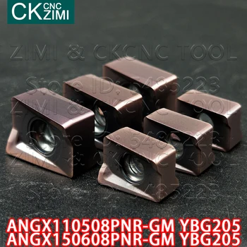 ANGX110508PNR-GM YBG205 ANGX150608PNR-GM YBG205 Hårdmetal skær til fræsning af høj kvalitet CNC Skær værktøjer ANGX til rustfrit stål