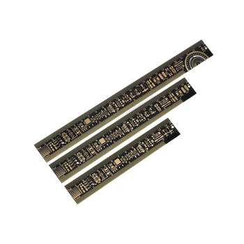 15 cm 20 cm 25 cm Multifunktionelle PCB Lineal til Måling Af Modstand Kondensator IC Chip SMD Dioder Transistor Pakke 180 Grader