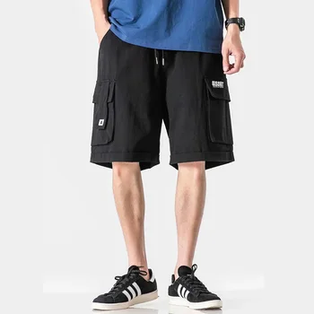 Mode Mænd Casual Shorts om Sommeren Cargo Bukser til mænd Sweatshorts Fitness Tøj Løs Motionister Kører Multi Pocket arbejdstøj