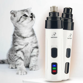 SMEHNSER Dog Søm Grinder Clipper Kit Elektriske Pet Trimmer Sæt USB-Kat Poter Bærbare Clippers Smertefri Soignering og pleje af Dyr