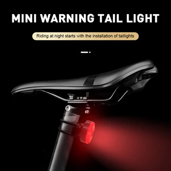 LED Mini Cykel baglygte Usb-Opladelige Cykel baglygter IPX4 Vandtæt Sikkerhed Advarsel Hjelm Lys Cykel Tilbehør