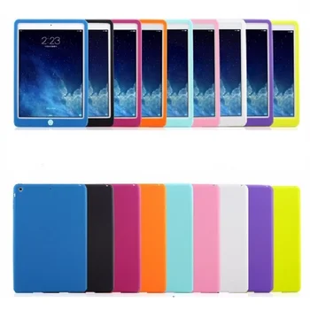 Suger Farve Gummi-Tablet Coque til iPad mini12345 pro9.7 2017/2018 nye ipad 9.7 luft ipad air2 Silicium Bløde Funda