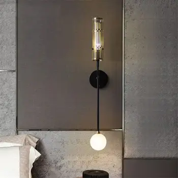 Amerikanske dobbelt hoveder hallow metal væg lampe til soveværelset ved siden af sengen badeværelse led spejl, loft lys indretning trapper kampprogram