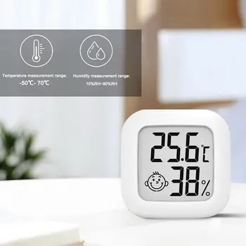 HOOMALL 2021 Mini Indendørs Termometer Digital LCD-Temperatur Sensor Luftfugtighed Meter Værelse Termometer Hygrometer Måler