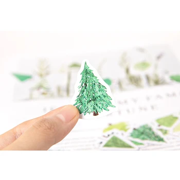 45pcs/max Smukke Grønne Skov Mini Sticker pack Diy dariy Scrapbooking Gave til børn