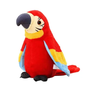 Kawaii Dejlige Interessant Plys Legetøj Optagelse Og Lære At Tale Med Farverige Fugl Elektriske Plys Legetøj Optagelse Af Børn Gaver