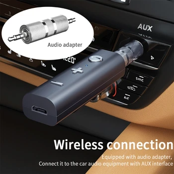 Høj Kvalitet Trådløse Adapter Bluetooth-5.0-Modtager, 3,5 mm Headset Jack Aux Audio Transmitter, der er Egnet Til Headset