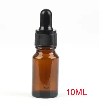 10ml Genpåfyldelig Flaske Bærbare Amber Tomme Glas Reagens Væske Pipette Flaske Kosmetiske Container Sub-flasker Med Dripper HOT