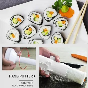 Hurtig Sushi Kaffefaciliteter Roller Ris Skimmel Bazooka Grøntsager Kød Rullende Værktøj DIY Sushi-Making Maskine Køkken Tilbehør til Sushi Værktøjer
