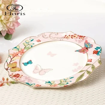 11 tommer Butterfly Keramiske middagstallerken Porcelæn Dessert, Mellemmåltid Eftermiddag Kage Retter til Køkken Indretning Gave Gratis Fragt