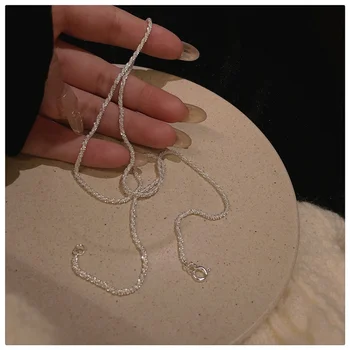 Vintage Geometri Perle Vedhæng Halskæde til Kvinder Rhinestone Choker Lagdelt Kæde Cubic Zirconia Smykker Tilbehør